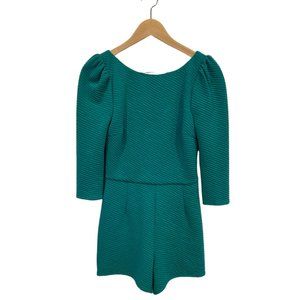 NWT Teal Ribbed Belted Romper